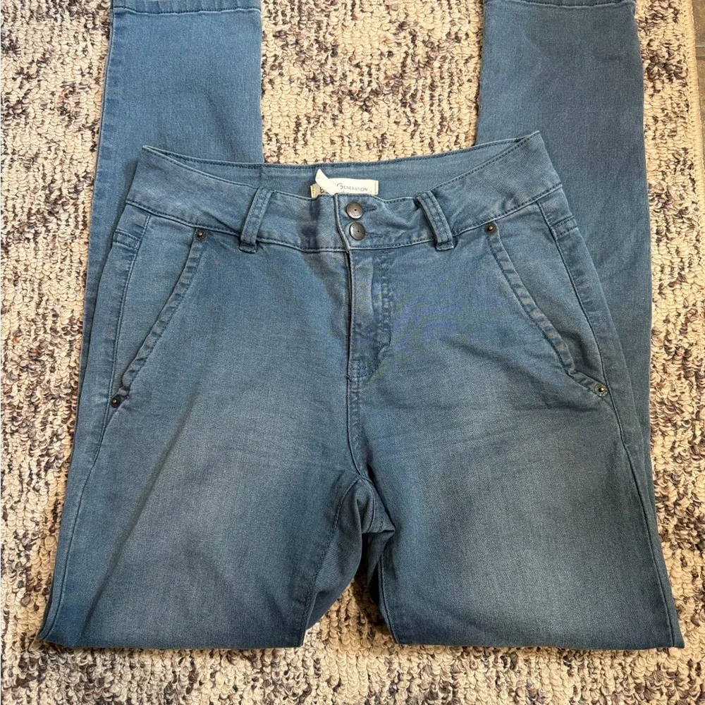 BCBG Denim Cropped Skinny Jeans